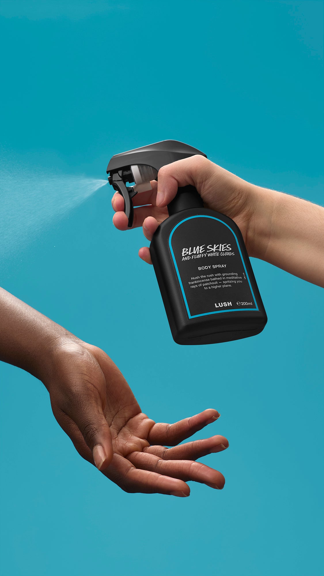 بلو سكايز آند فلفي وايت كلاودز معطر الجسم