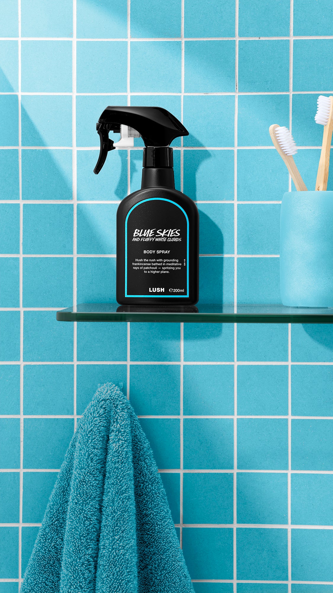 بلو سكايز آند فلفي وايت كلاودز معطر الجسم