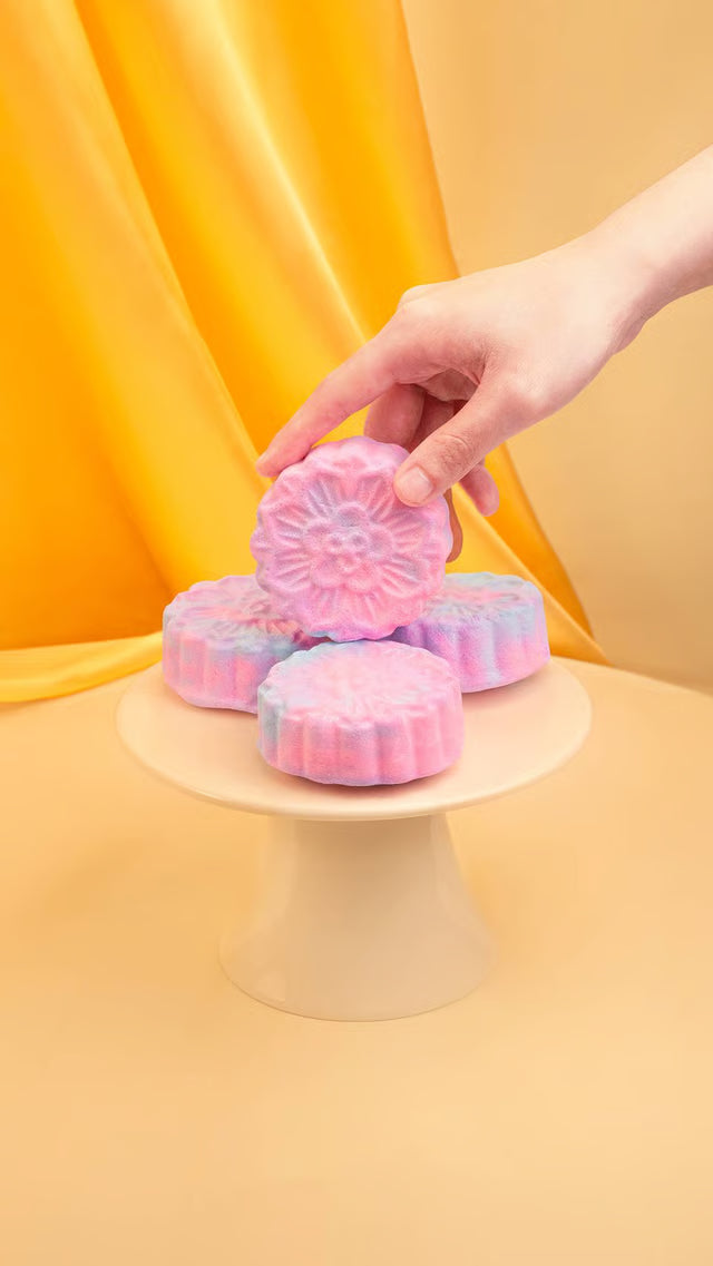 Snowy Mooncake رغوة المغطس