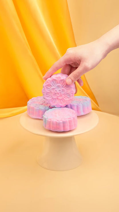 Snowy Mooncake رغوة المغطس