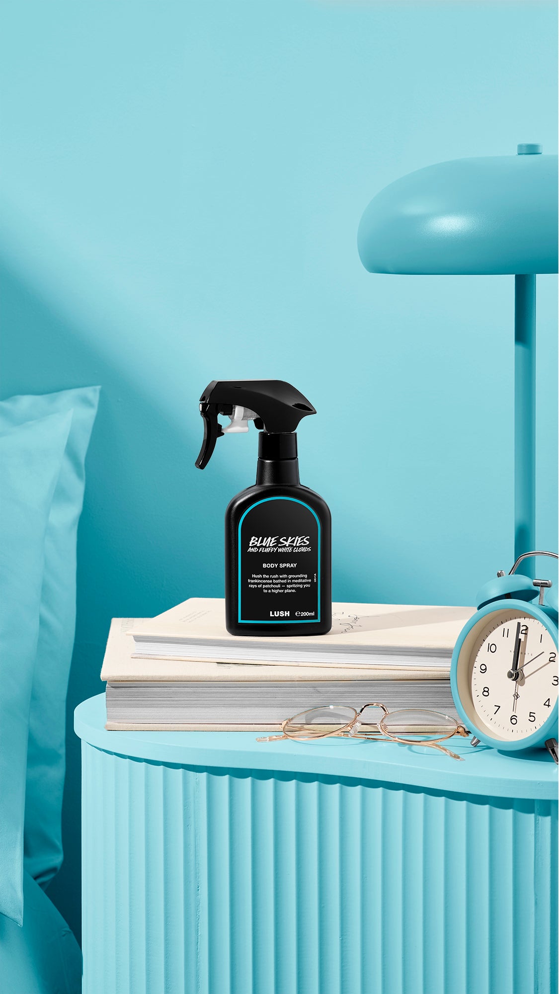 بلو سكايز آند فلفي وايت كلاودز معطر الجسم